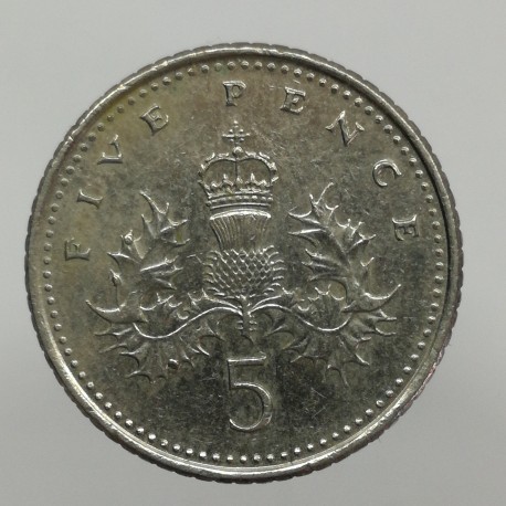 2006 - 5 pence, Elizabeth II., Anglicko