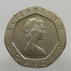 1982 - 20 pence, Elizabeth II., Anglicko