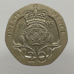 1995 - 20 pence, Elizabeth II., Anglicko