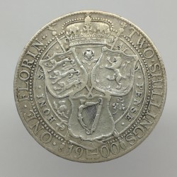 1900 - 1 florin / 2 shillings, Victoria, Anglicko