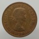 1965 - 1/2 penny, Elizabeth II., Anglicko