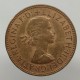 1967 - 1/2 penny, Elizabeth II., Anglicko