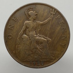 1920 - 1 penny, George V., Anglicko