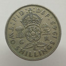 1949 - 2 shillings, George VI., Anglicko