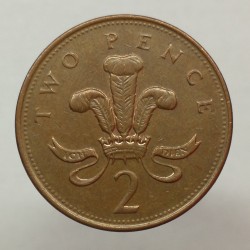 1996 - 2 pence, Elizabeth II., Anglicko