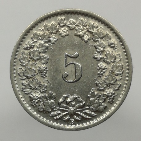 1939 B - 5 rappen, Švajčiarsko
