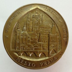 K významnému životnímu jubileu Město Praha 1967, F. Bílek, AE medaila