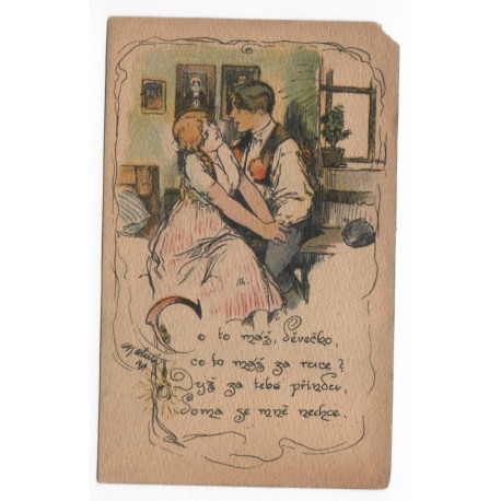 Uměl. dop. akad. malíře Oldř. Cihelky č. 125, pohľadnica, Československo
