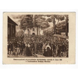 1941 CDV 10/1b - Memorandové zhromaždenie 1861, obrazový príležitostný poštový lístok, cenzúra, Bratislava, Slovenský štát