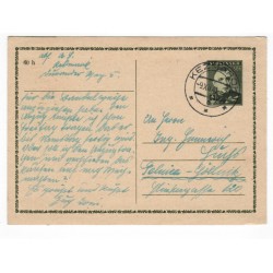 1940 CDV 8 - Jozef Tiso, celina, jednoduchý poštový lístok, Slovenský štát, 1941, Kežmarok