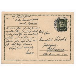 1940 CDV 8 - Jozef Tiso, celina, jednoduchý poštový lístok, Slovenský štát, 1940, Banská Bystrica