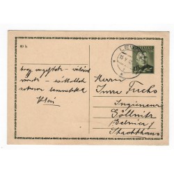 1940 CDV 8 - Jozef Tiso, celina, jednoduchý poštový lístok, Slovenský štát, 1941, Levoča