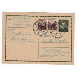 1940 CDV 8 - Jozef Tiso, celina, jednoduchý poštový lístok, Slovenský štát, 1942, Kežmarok