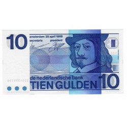 10 Gulden 1968, bankovka, Holandsko
