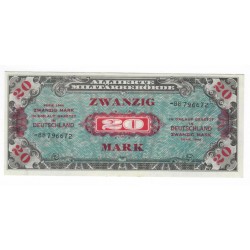 20 Mark 1944, bankovka, ALLIED OCCUPATION - WWII, Nemecko, aUNC