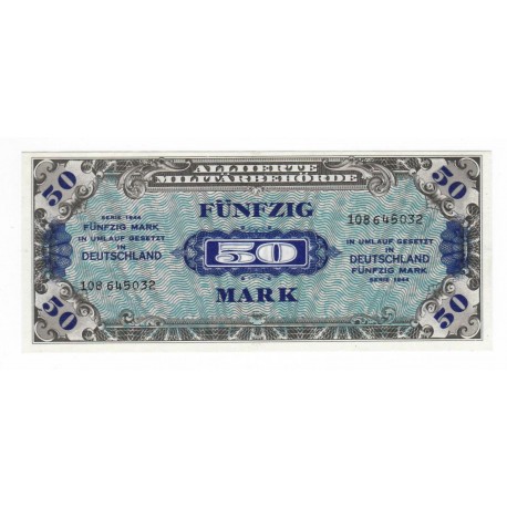 50 Mark 1944, bankovka, ALLIED OCCUPATION - WWII, Nemecko
