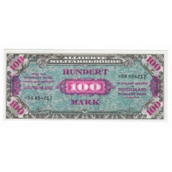 100 Mark 1944, bankovka, ALLIED OCCUPATION - WWII, Nemecko, aUNC