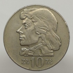 1970 MW - 10 zlotych, T. Kosciuszko, Poľsko