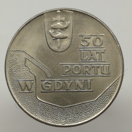 1972 MW - 10 zlotych, 50 lat portu v Gdyni, Poľsko