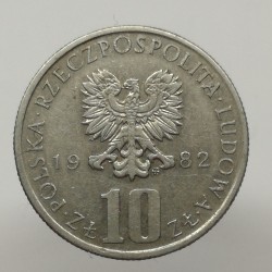 1982 MW - 10 zlotych, B. Prus, Poľsko