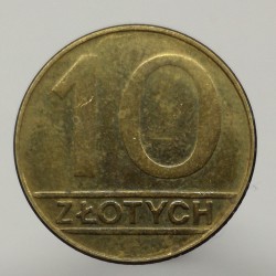 1989 MW - 10 zlotych, Poľsko