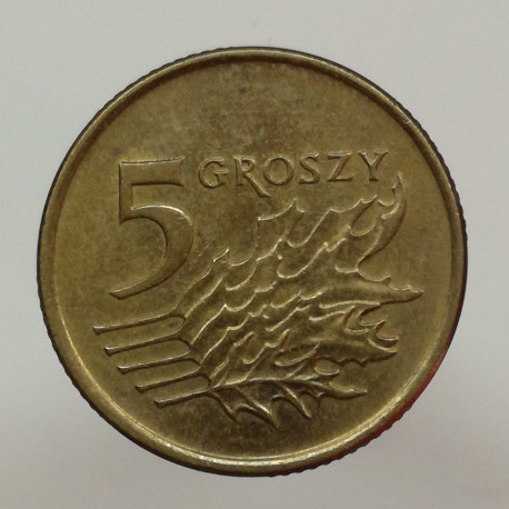 1990 MW - 5 groszy, Poľsko