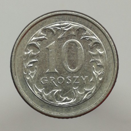 1990 MW - 10 groszy, Poľsko