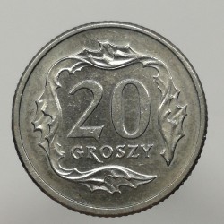 1990 MW - 20 groszy, Poľsko