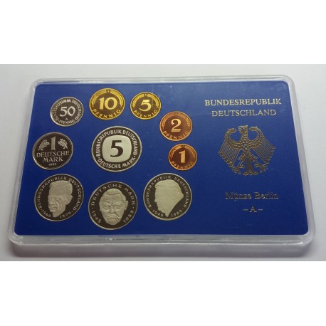 1993 A, D, F, G, J - 5 x sada mincí PROOF, Nemecko