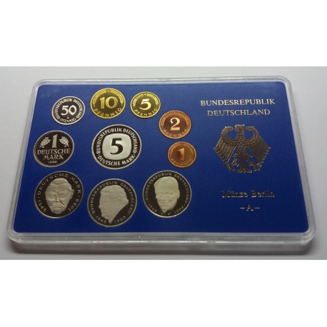 1996 A, D, F, G, J - 5 x sada mincí PROOF, Nemecko