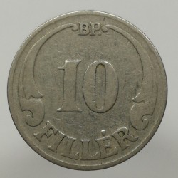 1927 BP - 10 fillér, Maďarsko