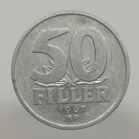 1967 BP - 50 fillér, Maďarsko