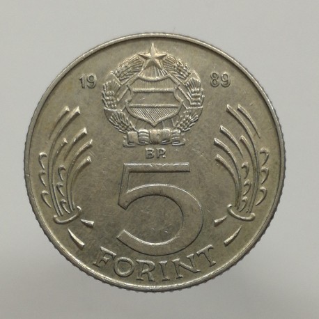 1989 BP - 5 forint, Maďarsko