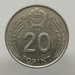 1986 BP - 20 forint, Maďarsko