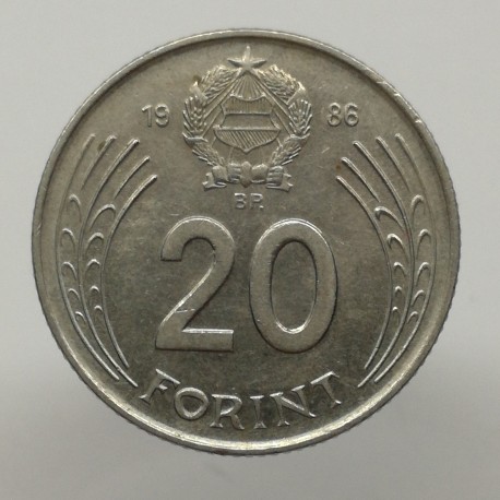 1986 BP - 20 forint, Maďarsko