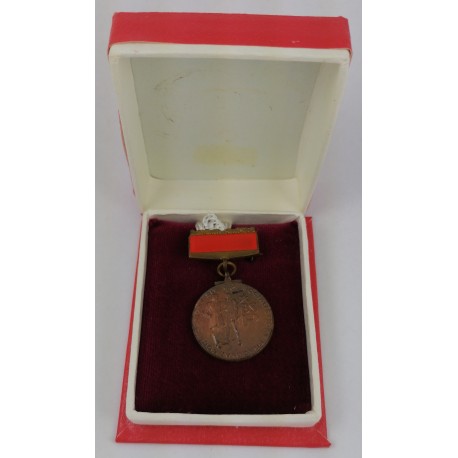 Brigáda Socialistickej Práce (BSP), bronzový odznak, preukaz, etue, 1987, ČSSR