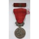 Za zásluhy o obranu vlasti, strieborná medaila s miniatúrou, preukaz, etue, 1955, ČSR
