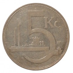 1930 - 5 koruna, O. Guttfreund, Československo 1918 - 1939