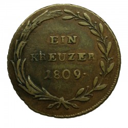 1809 - 1 kreuzer, Tirolsko, František I. 1792 - 1835