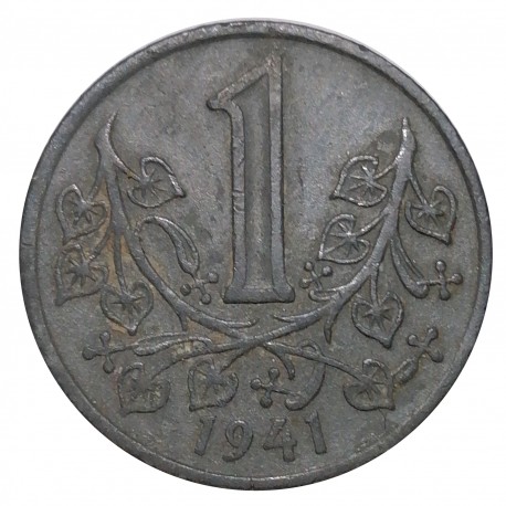 1941 - 1 koruna, Protektorát Čechy a Morava 1939 - 1945