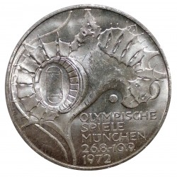 1972 G - 10 mark, Olympische Spiele, Nemecko