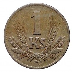 1941 - 1 koruna, G. Angyal, A. Hám, A. Peter, Slovenský štát 1939 - 1945