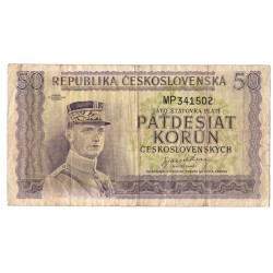 50 Kčs - 1945, MP, Českoslovesnko