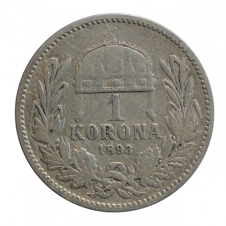 1893 K.B. - 1 koruna, František Jozef I. 1848 - 1916