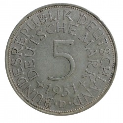 1951 D - 5 mark, Nemecko