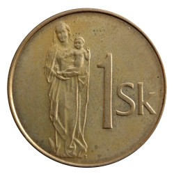 2005 - 1 koruna, Slovensko 1993 - 2008