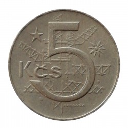 1980 - 5 koruna, Československo 1960 - 1990
