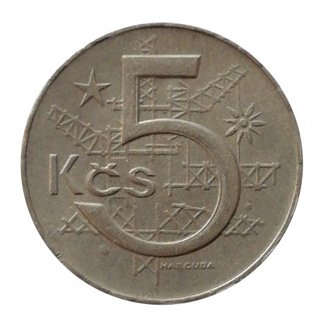 1980 - 5 koruna, Československo 1960 - 1990