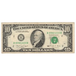 10 Dollars - 1990 H, B - B, 2 B, Hamilton, USA