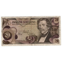 20 Schilling - 1967, J - B, Rakúsko, G